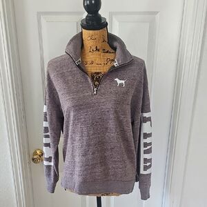 Victoria's Secret Pink Sweatshirt with Black Accents